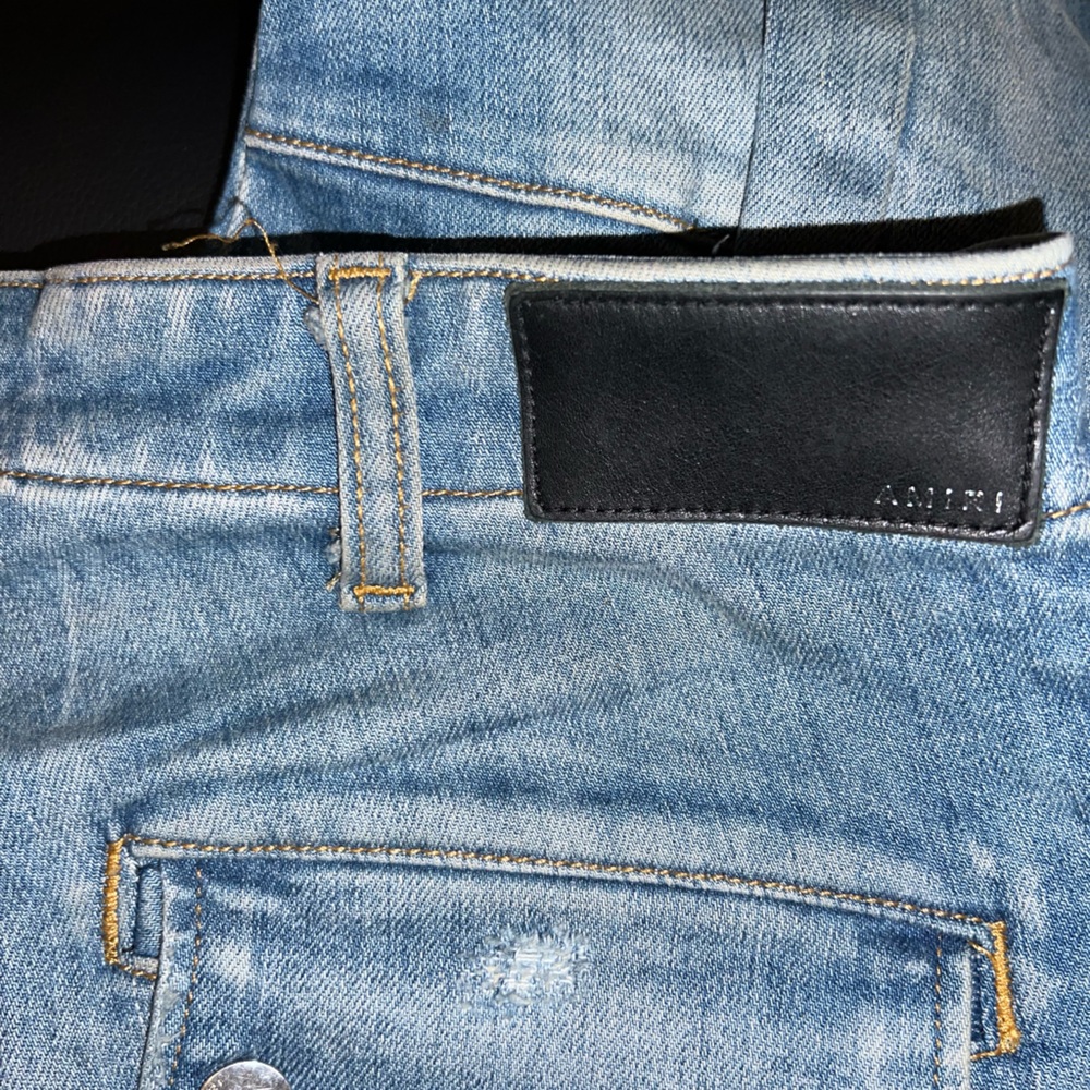 AMIRI Light Blue Distressed Men's Jeans